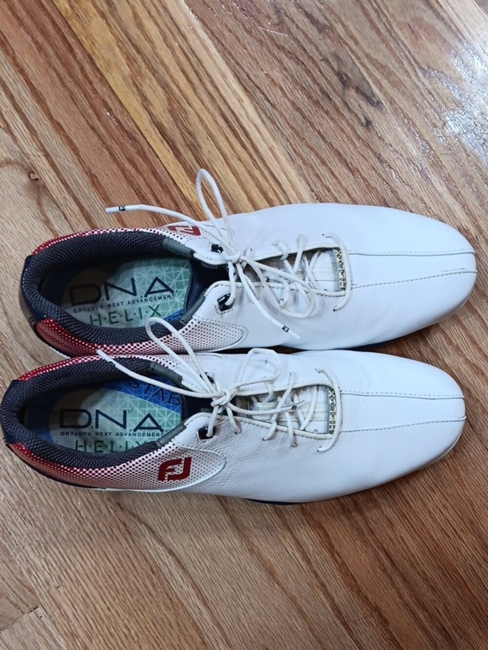 FootJoy White and Red Men's Athletic Golf Shoes Size 10 - Picture 3 of 7